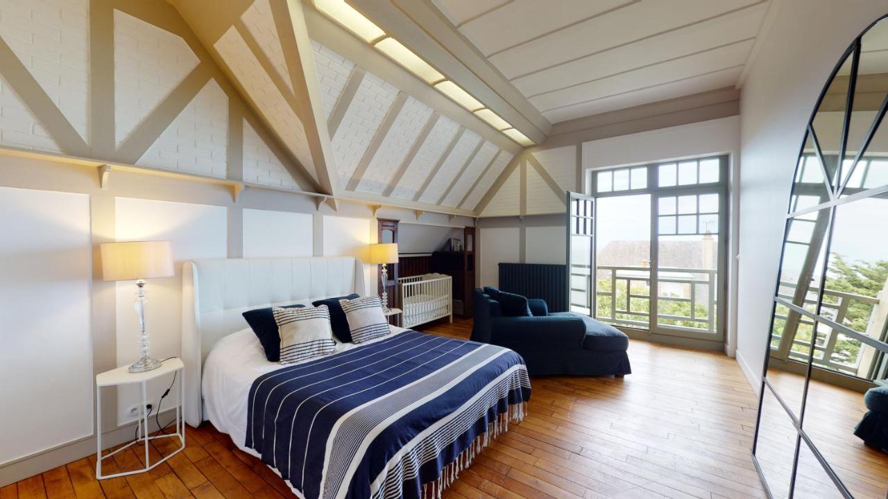 Les Roches Grises, Luxueuse Villa Face Mer, 4Etoiles, Spa Et Jardin Panoramique, Societe La Clef Decampグランビル エクステリア 写真