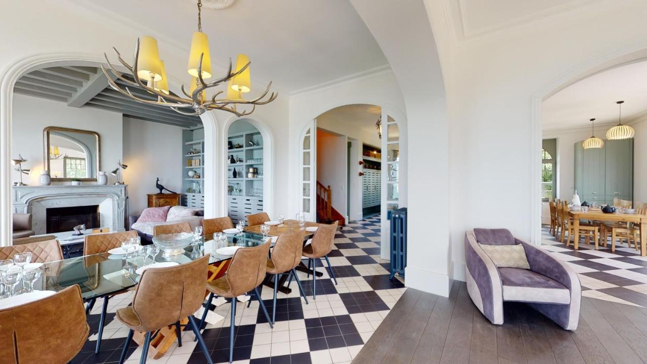 Les Roches Grises, Luxueuse Villa Face Mer, 4Etoiles, Spa Et Jardin Panoramique, Societe La Clef Decampグランビル エクステリア 写真