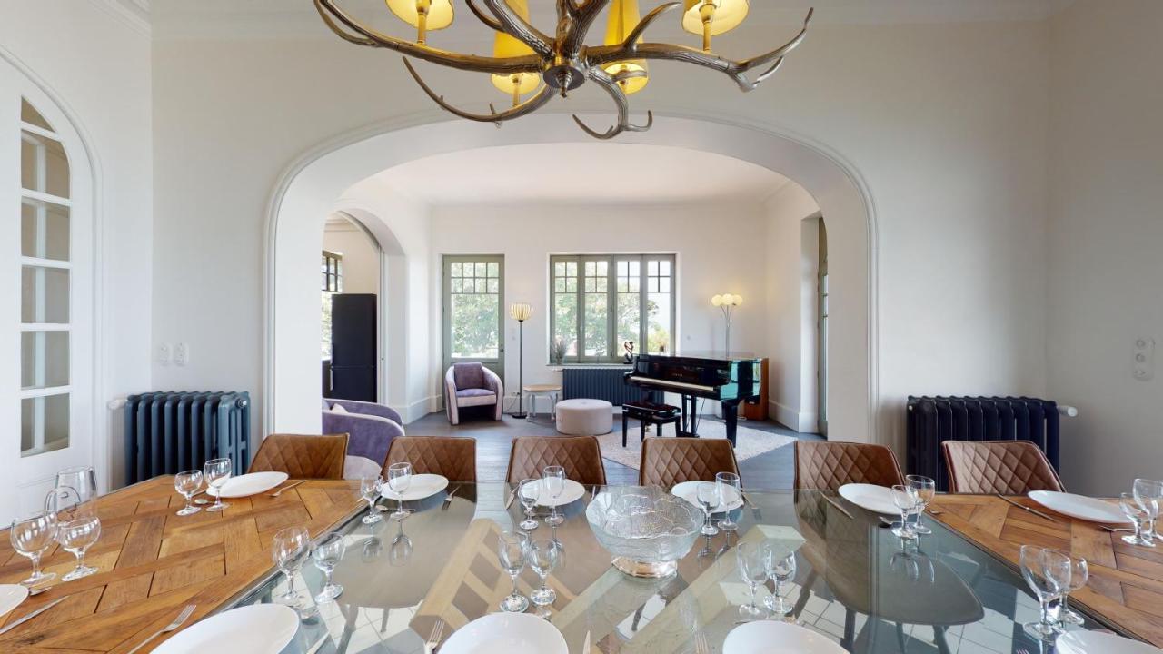 Les Roches Grises, Luxueuse Villa Face Mer, 4Etoiles, Spa Et Jardin Panoramique, Societe La Clef Decampグランビル エクステリア 写真